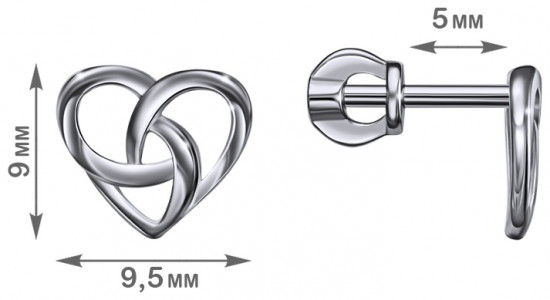 Серьги из серебра