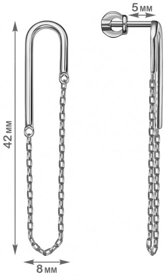 Серьги из серебра