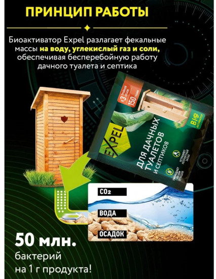 Биоактиватор для дачных туалетов и септиков