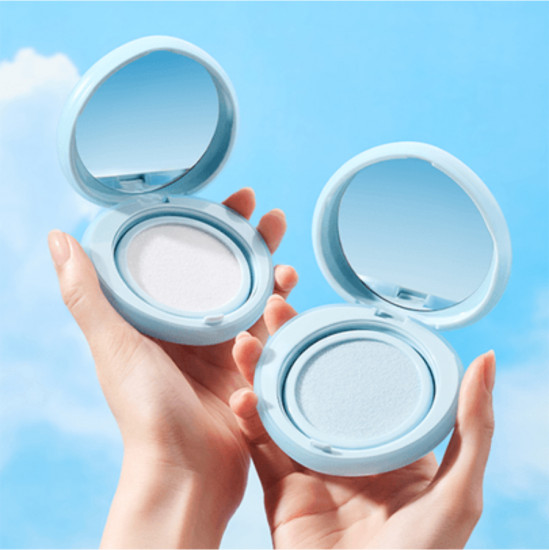 Солнцезащитный кушон «Blur Finish Sun Cushion», оттенок 01 Cotton Blue
