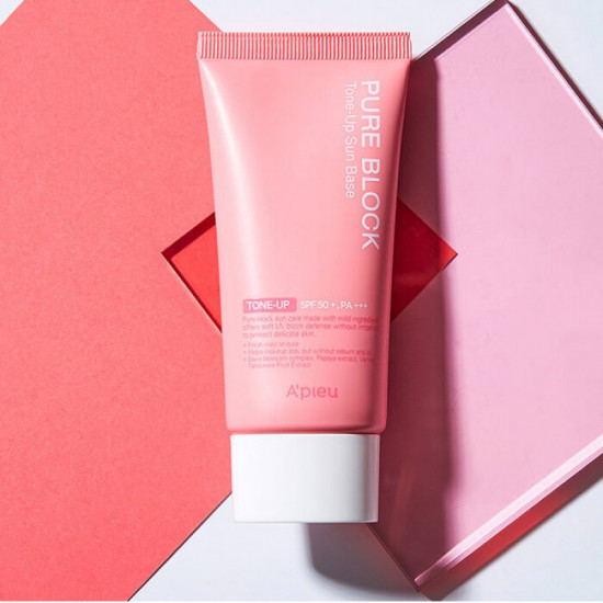 База под макияж «Apieu Pure Block Tone-Up Sun Base EX SPF 50+»