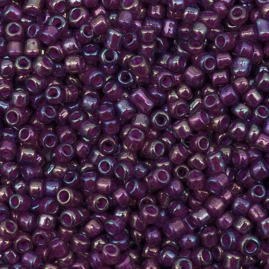 Бисер прозрачный с цветным центром, цвет 213 фиолетовый