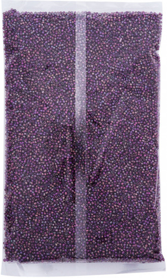 Бисер прозрачный с цветным центром, цвет 213 фиолетовый