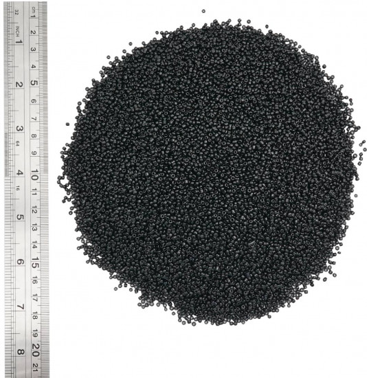 Бисер непрозрачный, цвет 49 черный