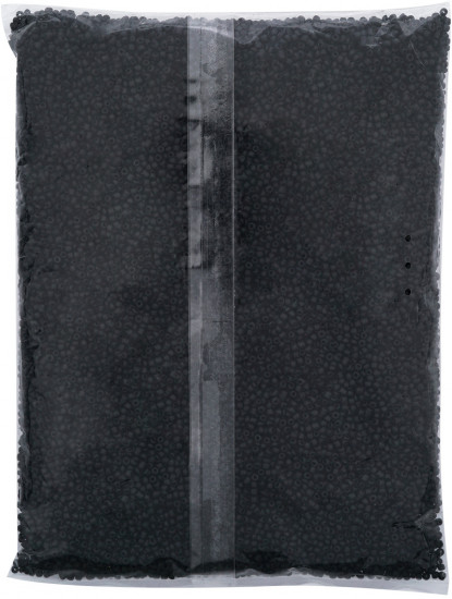 Бисер непрозрачный матовый, цвет M49 черный