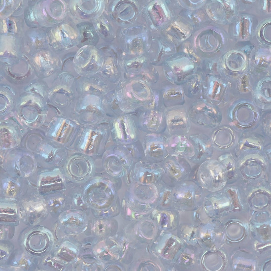Бисер прозрачный с цветным центром, цвет 213 фиолетовый