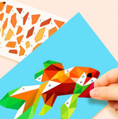 Набор 3D геометрической аппликации-мозаики для детей - Фото 3