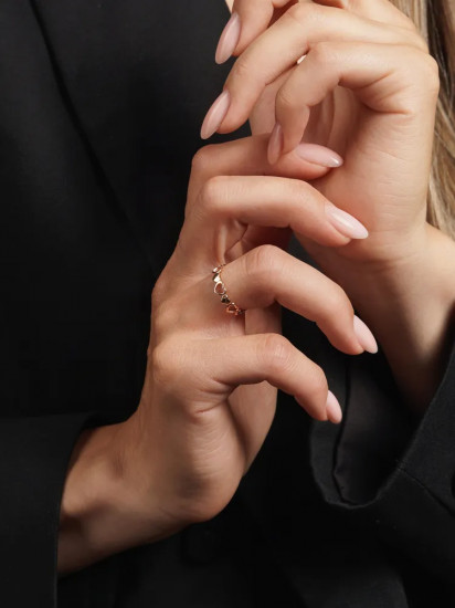 Кольцо из золочёного серебра