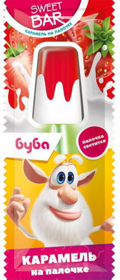 Карамель леденцовая на светящейся палочке «Буба. Мороженое»