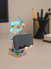 Фигурка-подставка для девайсов «Steve in Diamond Armour. Стив в алмазной броне» - Фото 9