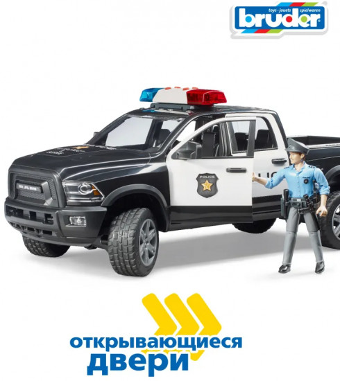 Внедорожник полицейский с фигуркой «RAM 2500»