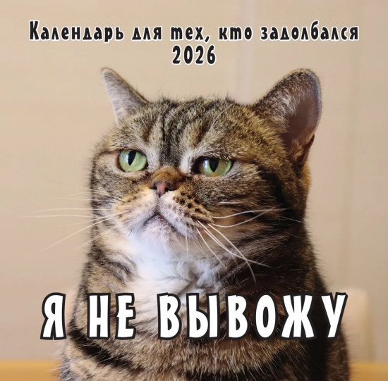 Календарь настенный на 2026 год «Календарь для тех, кто задолбался»