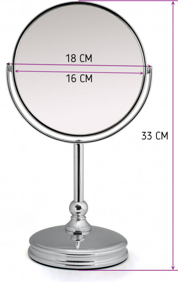 Зеркало настольное Hic-1059B Silver