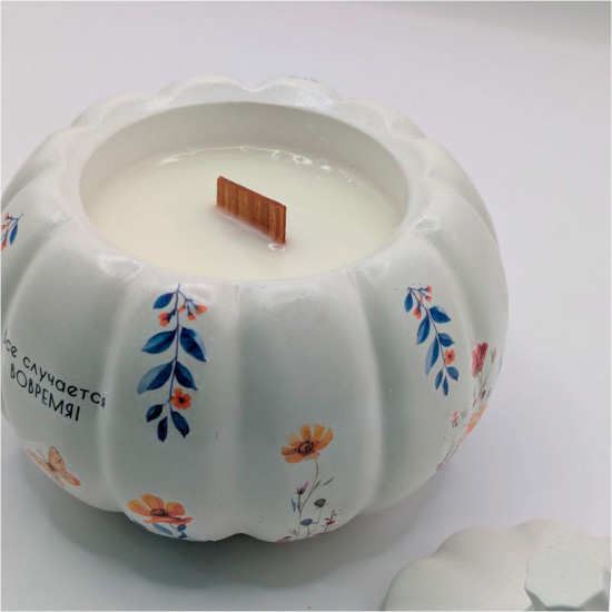 Ароматическая свеча в виде тыквы «Все случается вовремя» с ароматом «Orange Blossom — Jo Malone»
