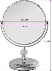 Зеркало настольное Bic-1066-3 Silver - Фото 2
