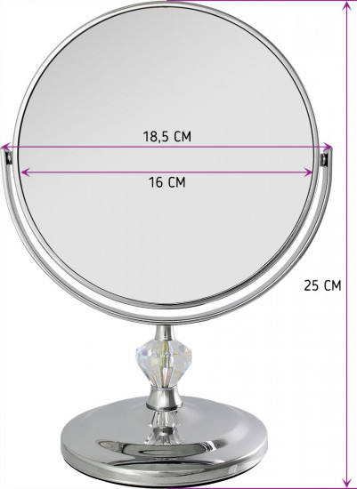 Зеркало настольное Bic-1066-3 Silver