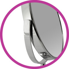 Зеркало настольное Bic-1066-3 Silver - Фото 3