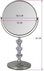 Зеркало настольное Bic-1066-8 Silver - Фото 3