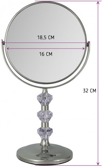 Зеркало настольное Bic-1066-8 Silver