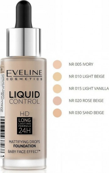 Тональный крем «Liquid Control», оттенок 015 Light vanilla