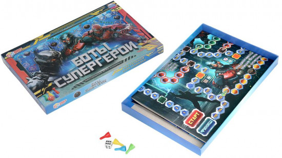 Игра-ходилка настольная «Боты-супергерои»