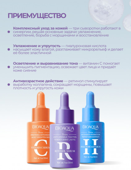 Набор сывороток для лица «Flavanol Hyaluronic Acid Essence Case»