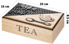 Органайзер для чайных пакетиков с крышкой «100% Tea» - Фото 1