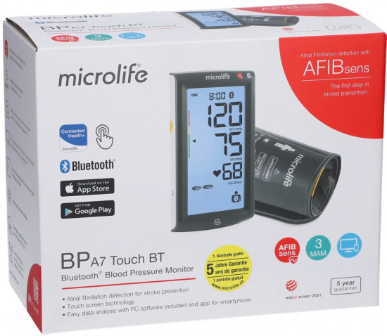 Автоматический тонометр Microlife BP A7 Touch BT
