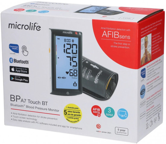 Автоматический тонометр Microlife BP A7 Touch BT