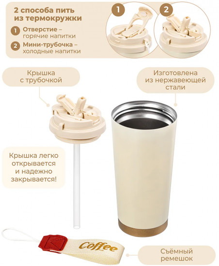 Термокружка двойная