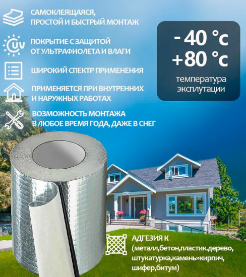 Лента гидроизоляционная водонепроницаемая