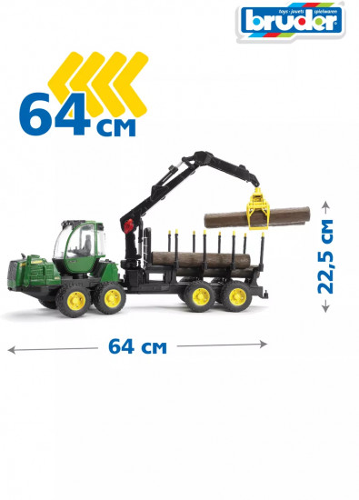 Форвардер с прицепом и аксессуарами «John Deere 1210E»