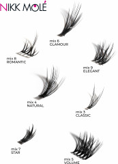 Набор пучковых накладных ресниц «Mix №9 Elegant» - Фото 5