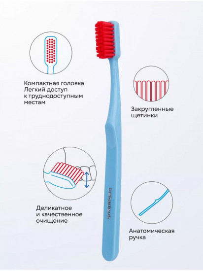 Зубная щетка экстра-мягкая с колпачком