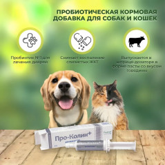 Кормовая добавка для собак и кошек «Про-Колин» - Фото 2