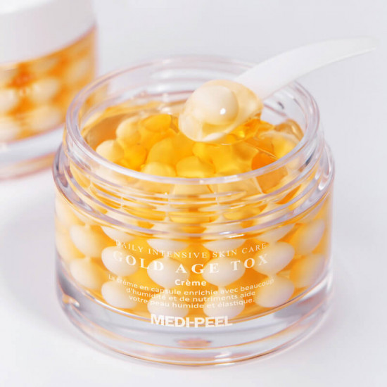 Антивозрастной капсульный крем с экстрактом золотого шелкопряда «Gold Age Tox Cream»