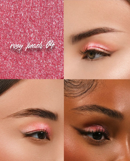 Тени для век «Love at first sight», оттенок 04 Rosy peach