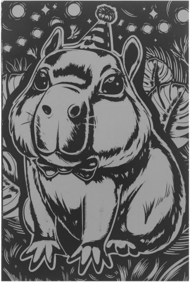 Гравюра «Капибара»