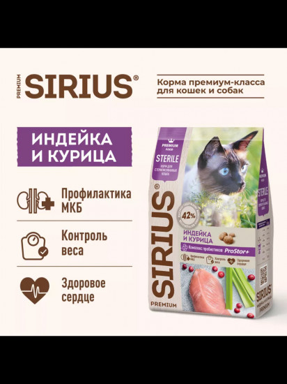 Корм для стерилизованных кошек и котов