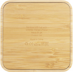 USB-хаб с беспроводной зарядкой «Plato» - Фото 4