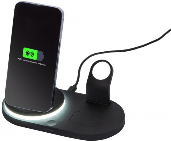 Станция зарядня складная с беспроводной зарядкой «Flashport»