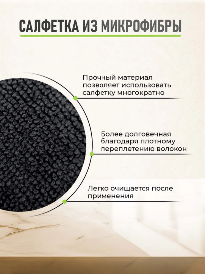 Салфетка для уборки микрофибра универсальная