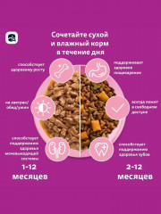 Сухой корм для котят с молочной начинкой, индейкой и морковью «Вкусные подушечки» - Фото 7