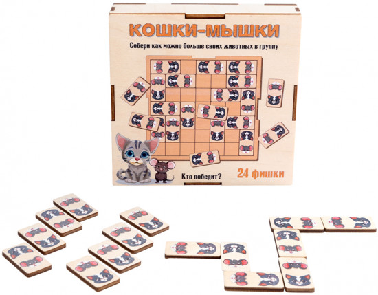 Домино детское «Кошки-мышки»