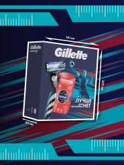 Набор подарочный для мужчин с бритвой Mach 3 и твердым дезодорантом Old Spice Captain - Фото 3