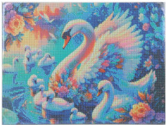 Мозаика алмазная «Лебединая семья» - Фото 2