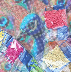 Мозаика алмазная «Павлин» - Фото 3