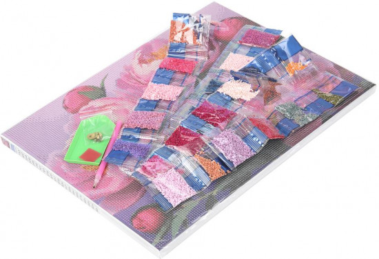 Мозаика алмазная «Пионы»