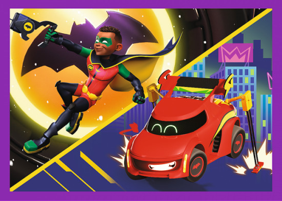 Набор пазлов 4 в 1 «Meet Batwheels»