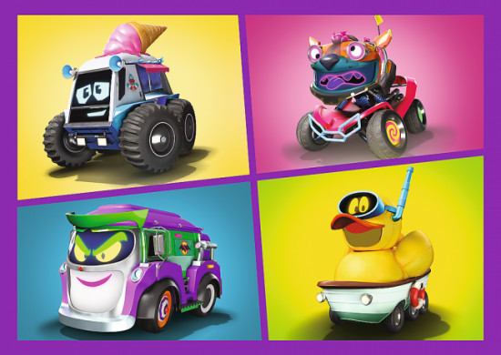 Набор пазлов 4 в 1 «Meet Batwheels»